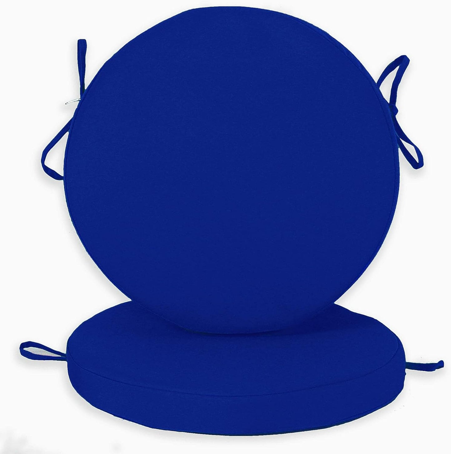 Loveboat Outdoor Bistro Chair Cushion Water Resistant Round Bar Stool Cushion 15 in Navy Blue
