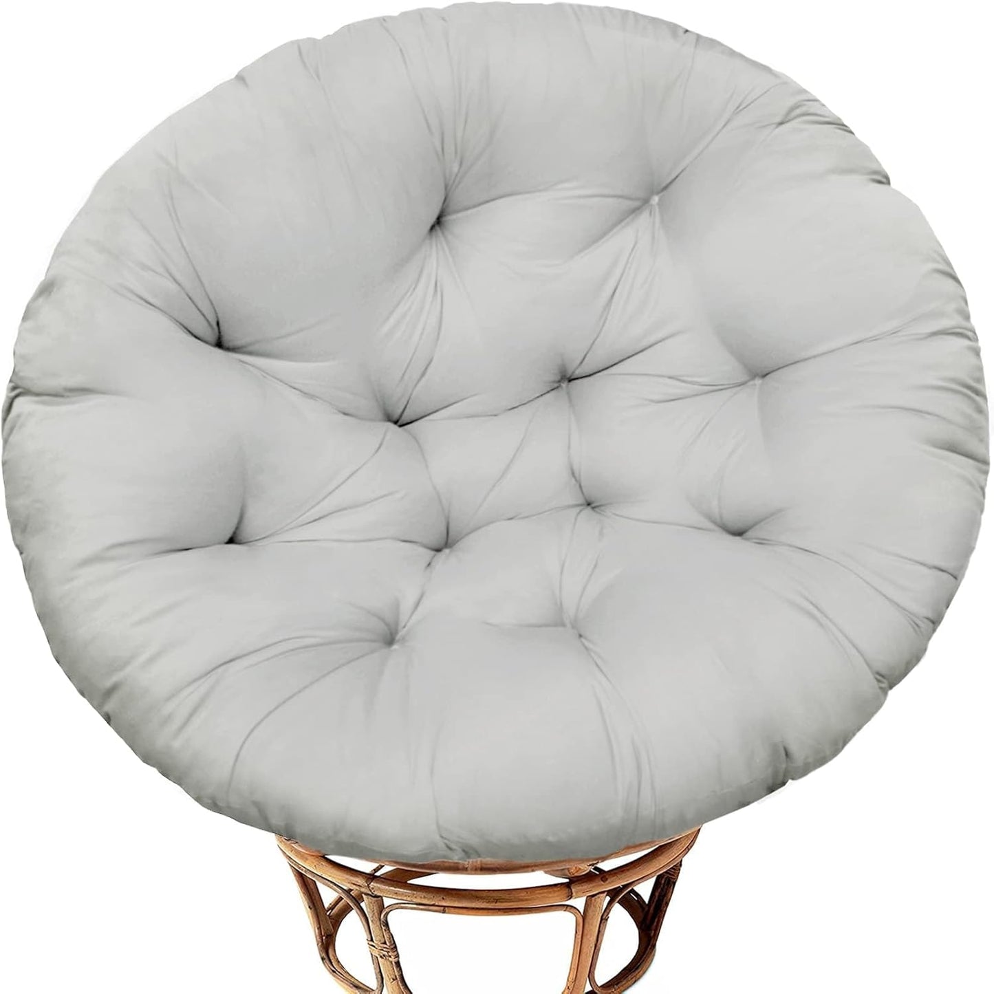 Papasan Chair Cushion Only, 52 in Cushion for Papasan, Round Leisure Papasan Seat Cushion (Blue)
